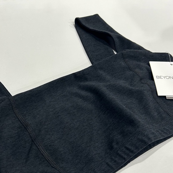 Beyond Yoga Women's Large Spacedye Squared Bra Sports Darkest Night NWT Black - Picture 2 of 7